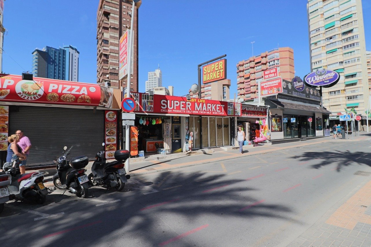 A leased premises for sale as a supermarket in one of the main streets of Benidorm..  .  It currentl, Spain