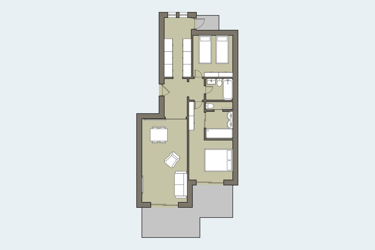 Apartamento con 2 Dormitorios en Venta La Duquesa