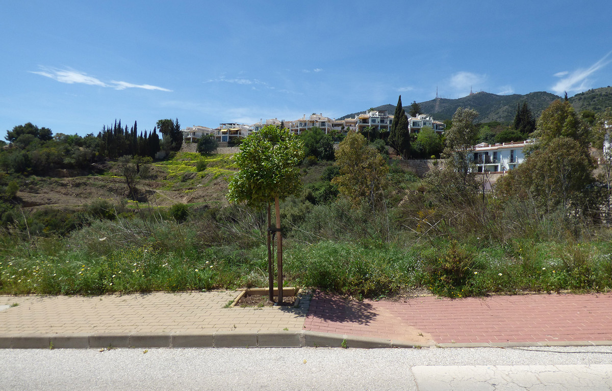 A residential plot in Benalmadena offering partial sea views. The plot has a permissible built of 15, Spain