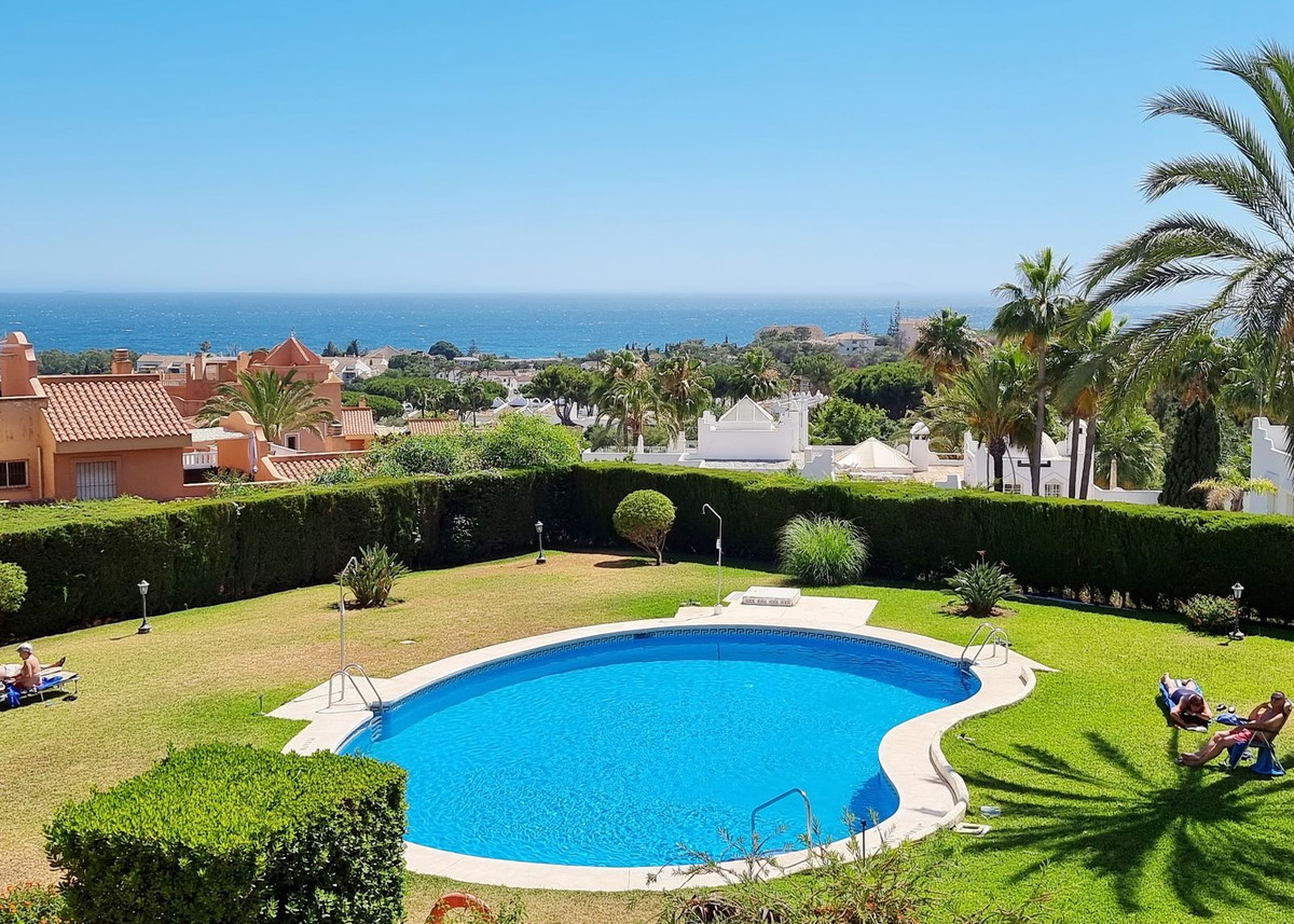 This apartment offers wonderful sea views from its entrance, open plan kitchen, two-tiered lounge, l, Spain