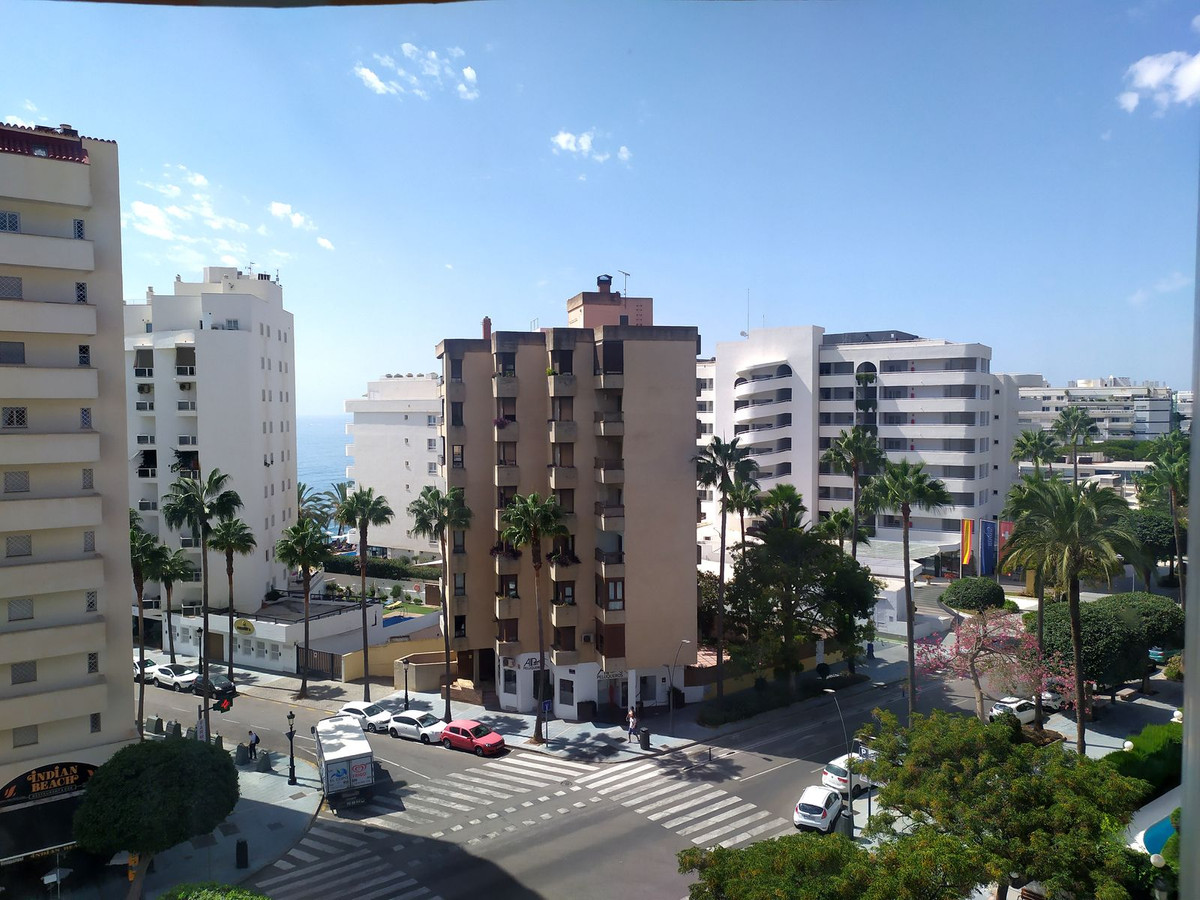 Nice 2beds 1bath apartment on a 6th floor in pretty centre Marbella just steps to the beach and prom, Spain
