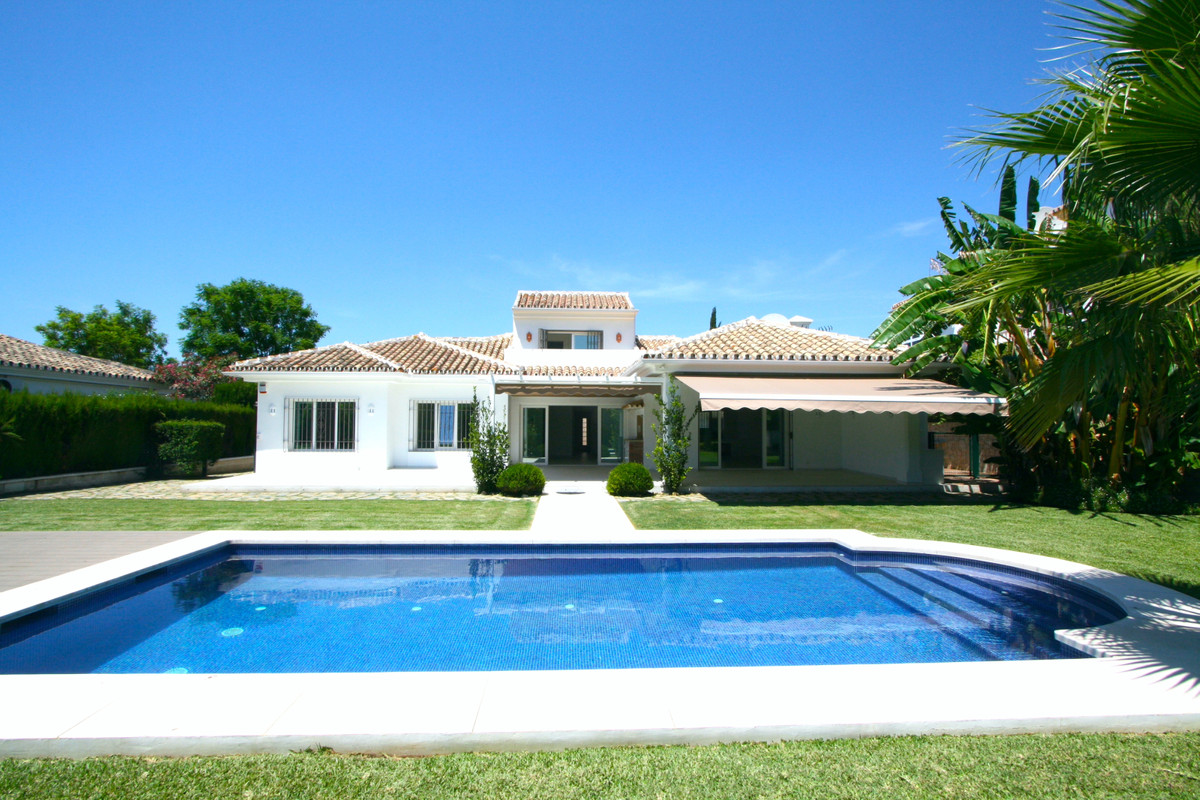 This villa is located on the first line of Mijas golf with a beautiful view over the golf and urbani, Spain