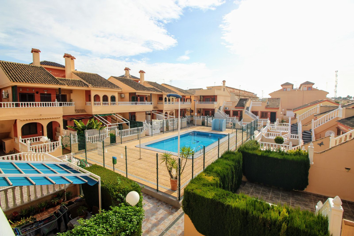 Sunny upstairs bungalow, with views directly to the communal pool. The apartment has two proper bedr, Spain