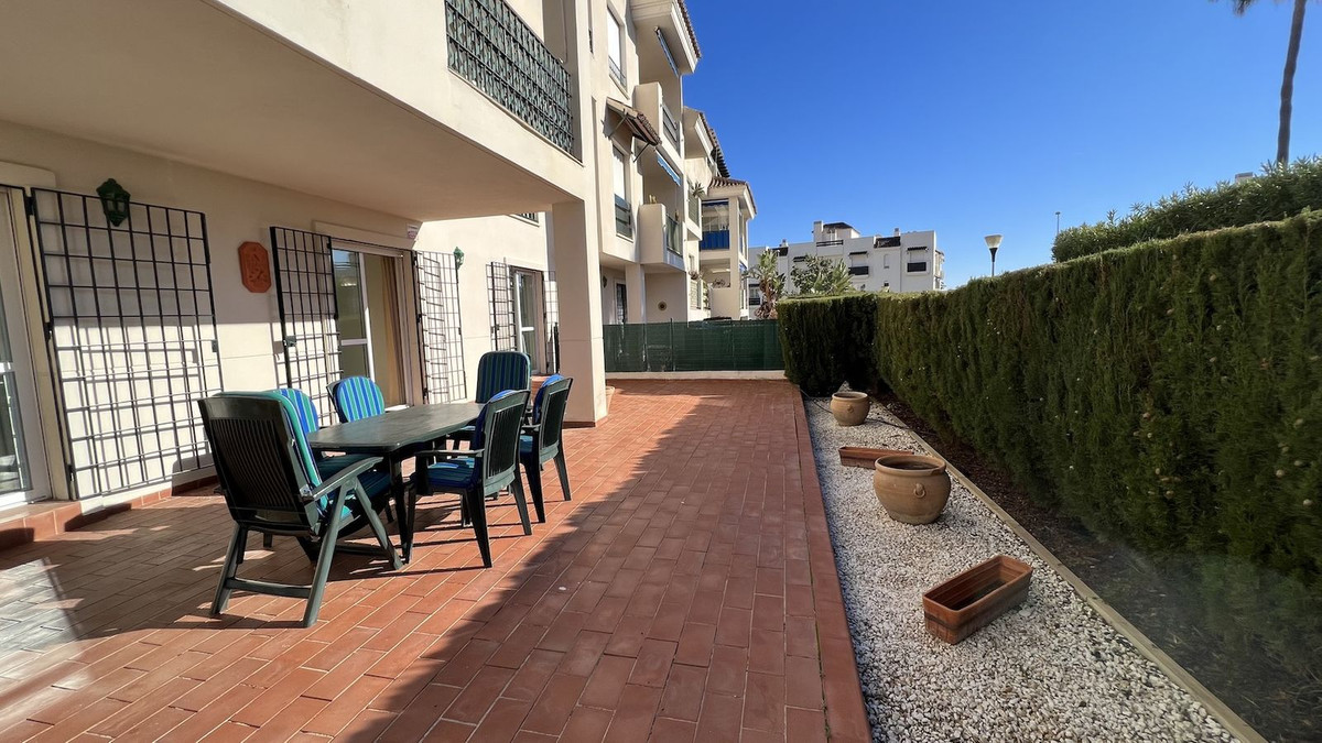 This excellently located two bedroom two bathroom ground floor apartment is set within Locrimar 3, a, Spain