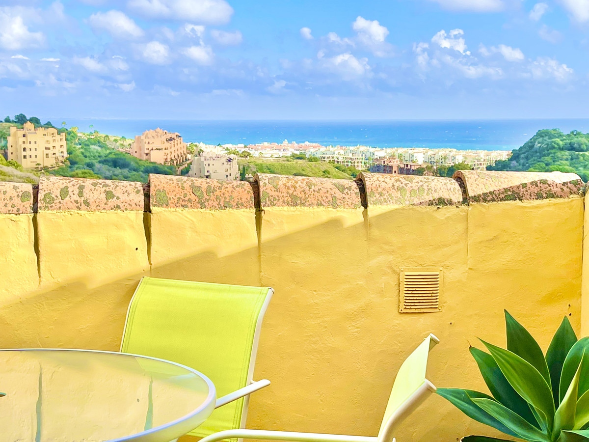 Great sea views from two of the four terraces in this bright two bedrooms penthouse, which is sold u, Spain