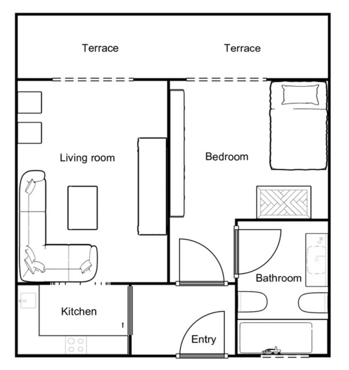 Apartamento con 1 Dormitorios en Venta The Golden Mile