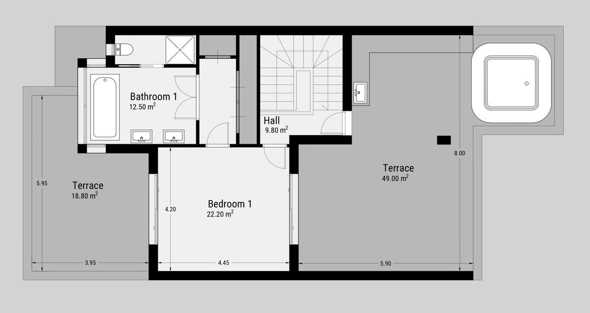 3 Dormitorio Ático Apartamento En Venta New Golden Mile